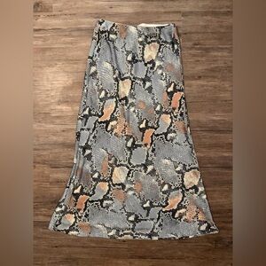 Snake print skirt